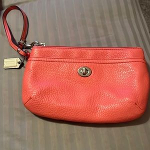 Coral new wristlet